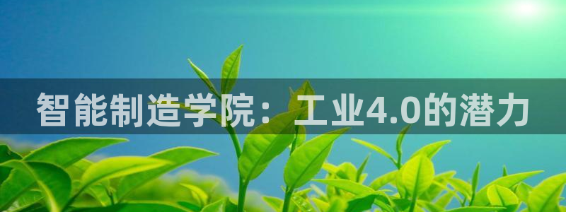 彩神VII官方版：智能制造学院：工业4.0的潜力