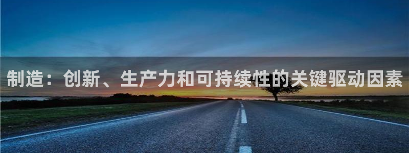 彩神购彩-购彩大厅入口500：制造：创新、生产力和可持续性的关键驱动因素