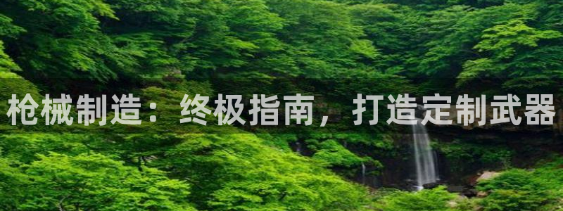 彩神v1官网：枪械制造：终极指南，打造定制武器