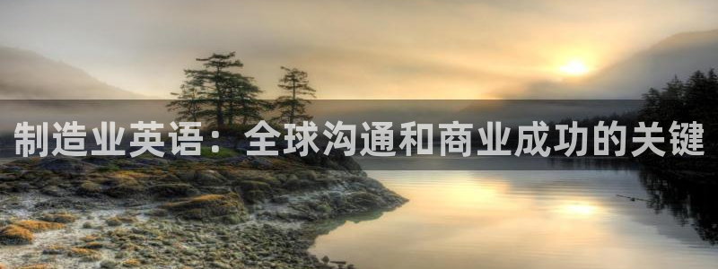 彩神v8app：制造业英语：全球沟通和商业成功的关键