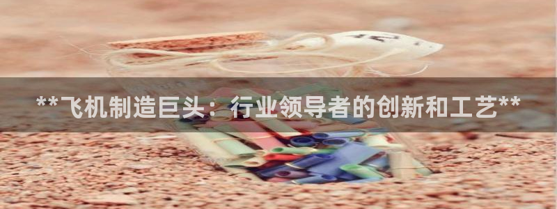 彩神天下专家专栏：**飞机制造巨头：行业领导者的创新和工艺**