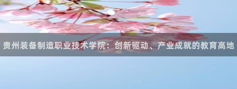 彩神vlll官网网上购彩：贵州装备制造职业技术学院：创新驱动