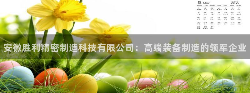 彩神V8平台：安徽胜利精密制造科技有限公司：高端装备制造的领军企业