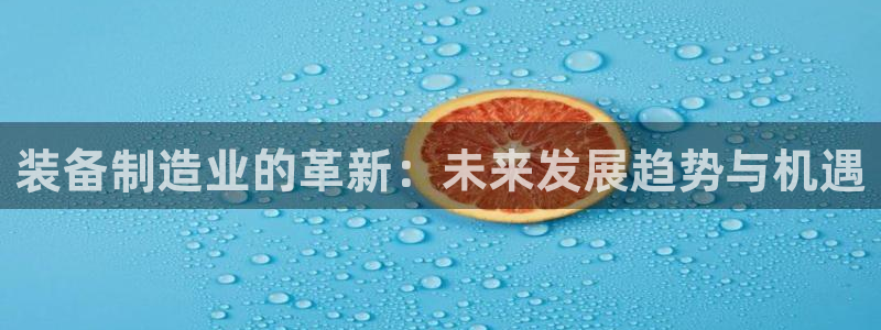 彩神vll官网-最新版app下载：装备制造业的革新：未来发展