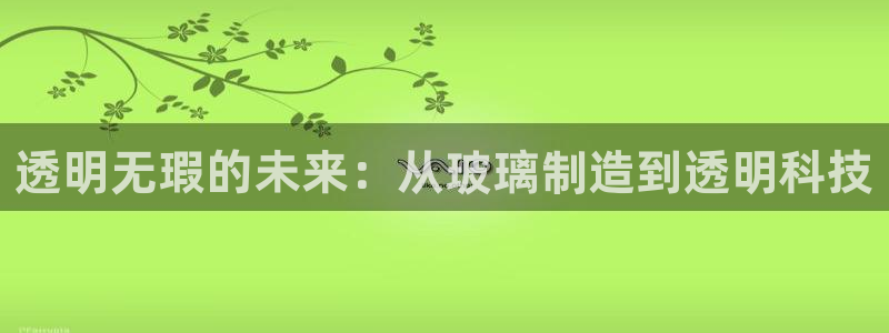 彩神网合法吗：透明无瑕的未来：从玻璃制造到透明科技