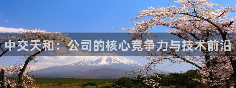 彩神盈利图片：中交天和：公司的核心竞争力与技术前沿