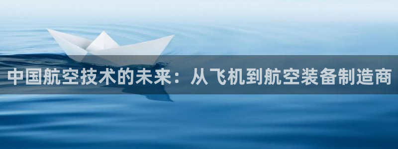 彩神 好 平台：中国航空技术的未来：从飞机到航空装备制造商